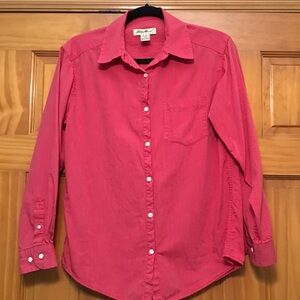 Eddie Bauer 100% Cotton Blouse Red Size Small